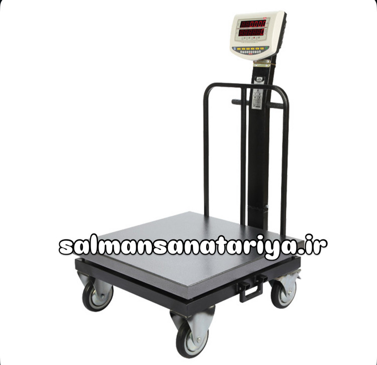 باسکول ۳۰۰ کیلویی محک چرخدار سینی گالوانیزه