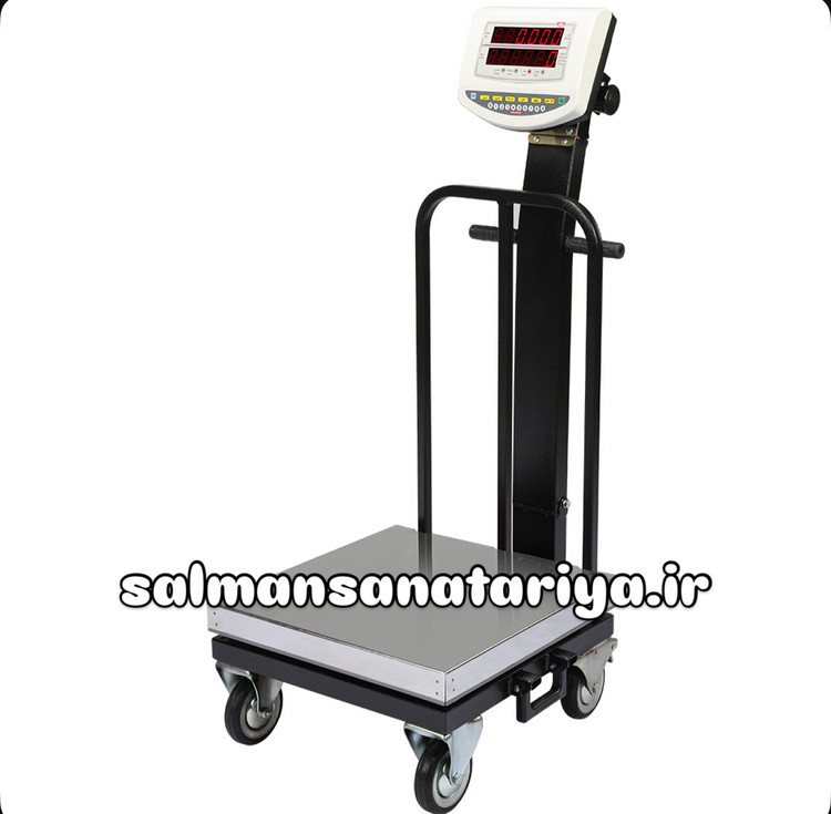 باسکول ۲۰۰ کیلویی محک چرخدار سینی استیل