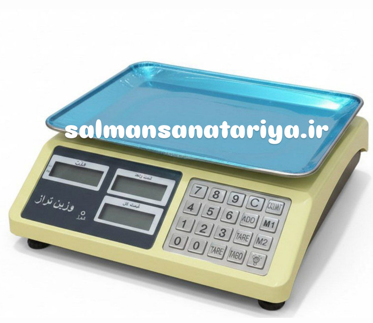 ترازو ۴۰ کیلویی وزین تراز دکمه استیل